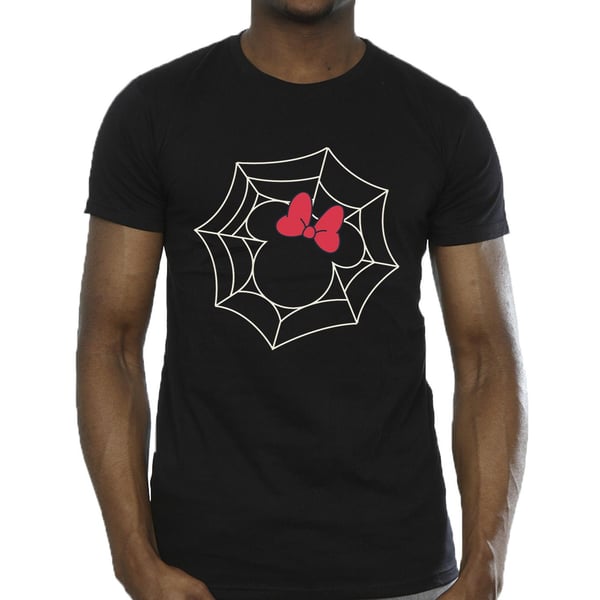 Disney Mens Minnie Mouse Spider Web T-Shirt