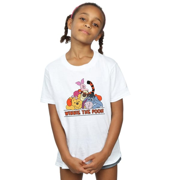Disney Girls Winnie The Pooh Group Cotton T-Shirt