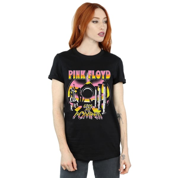 Pink Floyd Womens/Ladies Live At Pompeii Volcano Cotton Boyfriend T-Shirt
