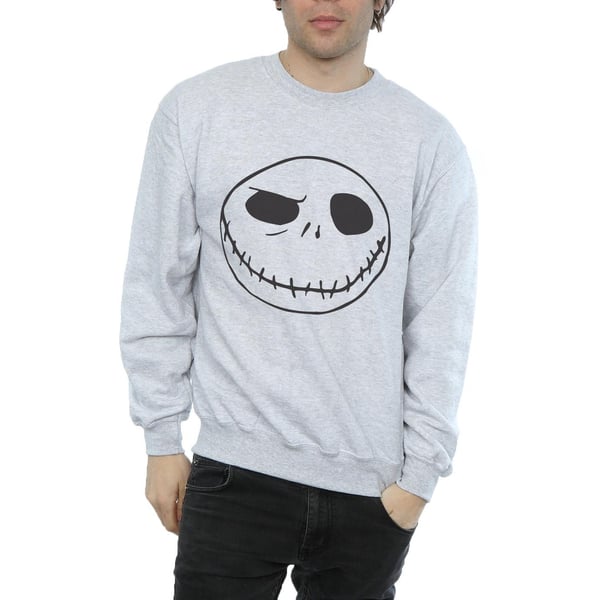 Disney Mens Nightmare Before Christmas Jack´s Big Face Sweatshirt