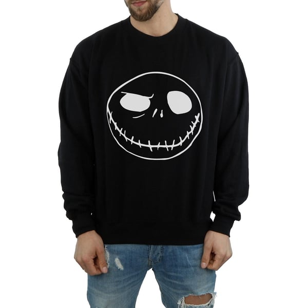 Disney Mens Nightmare Before Christmas Jack´s Big Face Sweatshirt