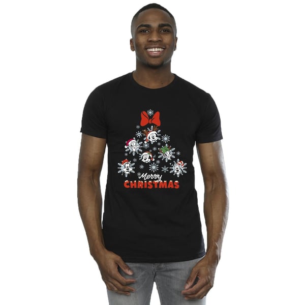 Disney Mens Mickey Mouse And Friends Christmas Tree T-Shirt