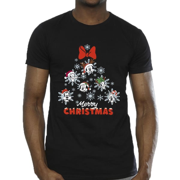 Disney Mens Mickey Mouse And Friends Christmas Tree T-Shirt