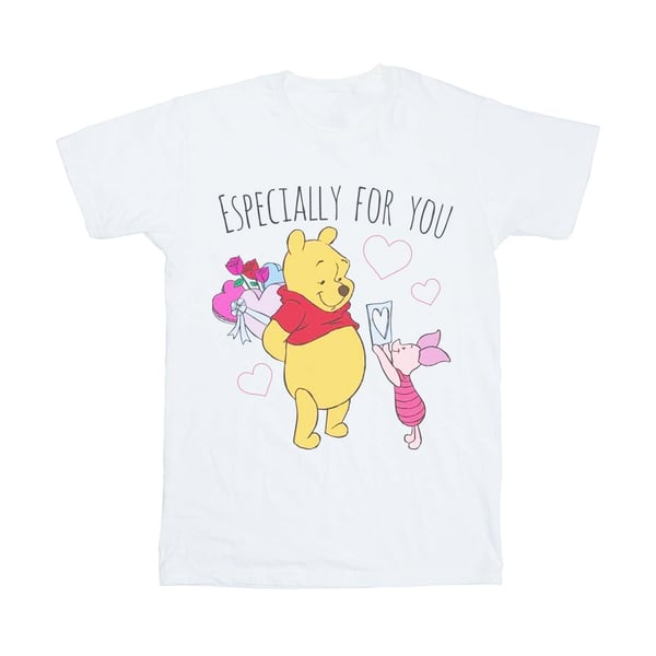 Disney Girls Winnie The Pooh Piglet Valentines Gift Cotton T-Shirt