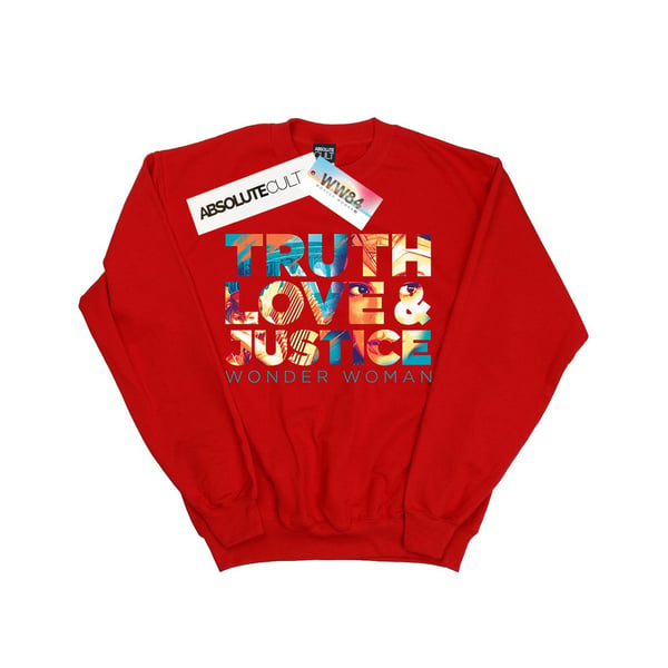 DC Comics Womens/Ladies Wonder Woman 84 Diana Truth Love Justice Sweatshirt
