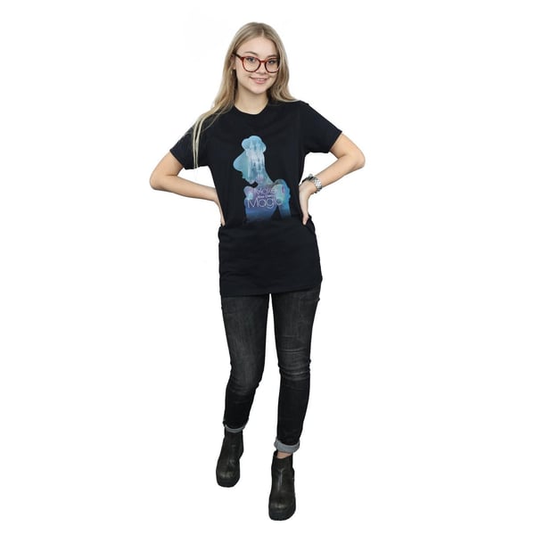 Disney Princess Womens/Ladies Cinderella Filled Silhouette Cotton Boyfriend T-Shirt