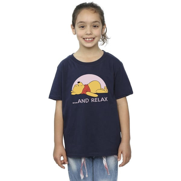 Disney Girls Winnie The Pooh Relax Cotton T-Shirt