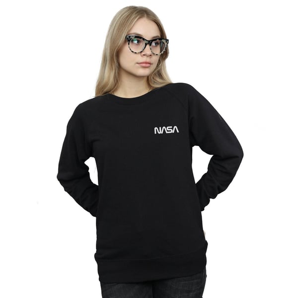 NASA Womens/Ladies Modern Logo Chest Sweatshirt