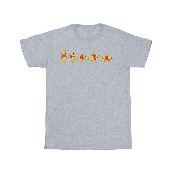 Disney Girls Winnie The Pooh Stretching Cotton T-Shirt