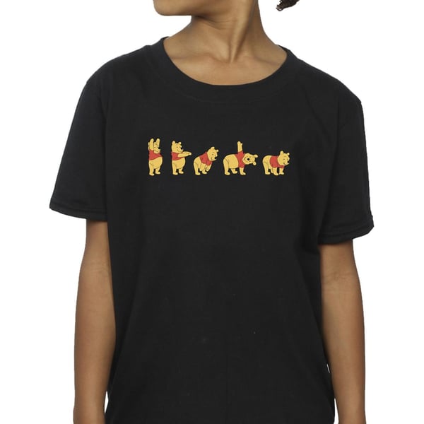 Disney Girls Winnie The Pooh Stretching Cotton T-Shirt