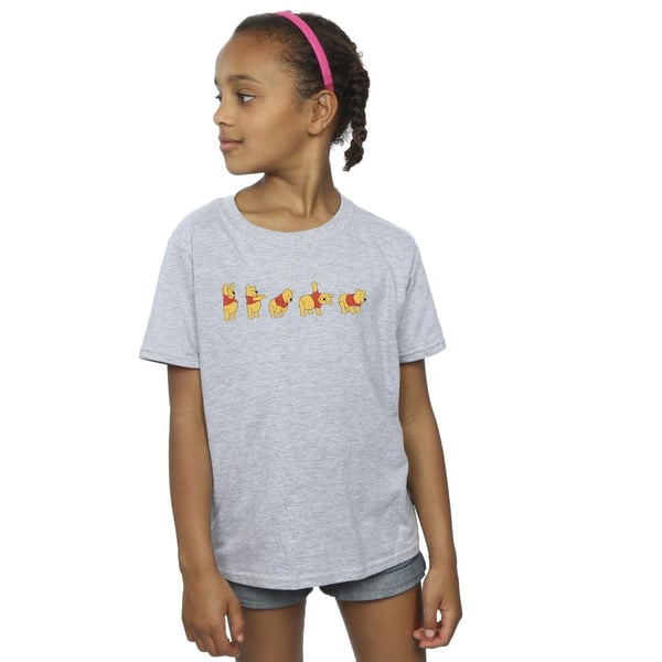 Disney Girls Winnie The Pooh Stretching Cotton T-Shirt