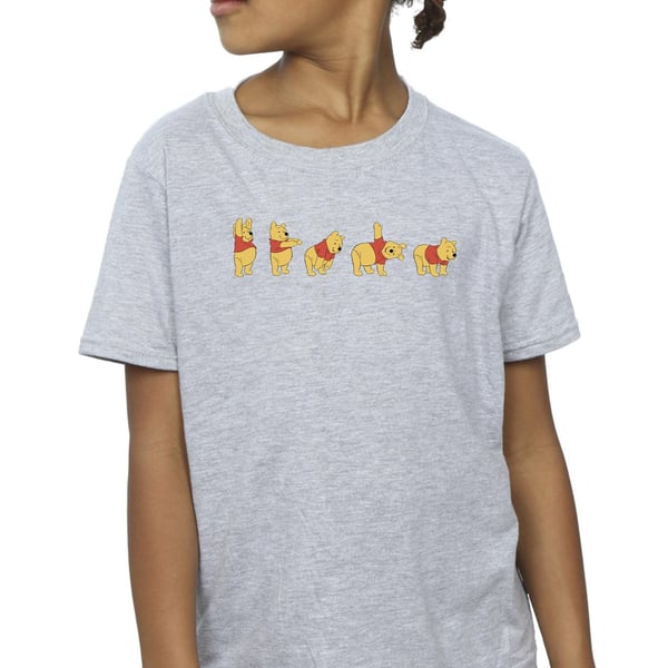 Disney Girls Winnie The Pooh Stretching Cotton T-Shirt