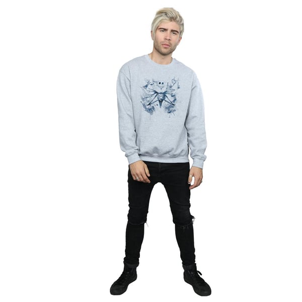 Disney Mens Nightmare Before Christmas Paint Spray Carers Sweatshirt