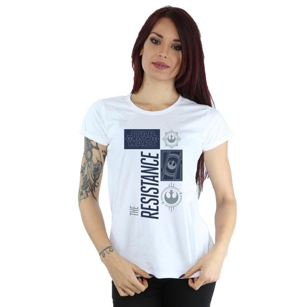 Star Wars Womens/Ladies The Last Jedi The Resistance Cotton T-Shirt