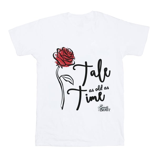 Disney Womens/Ladies Tale As Old As Time Rose Cotton Boyfriend T-Shirt