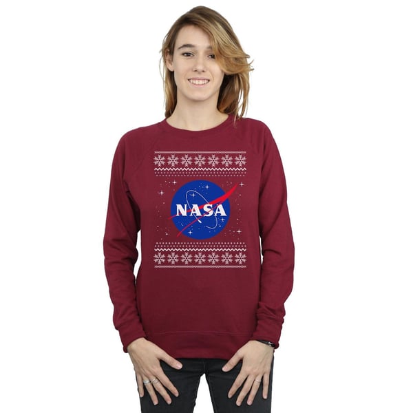 NASA Womens/Ladies Classic Fair Isle Sweatshirt
