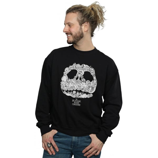 Disney Mens Nightmare Before Christmas Jack Skellington Jack-O-Lanterns Sweatshirt