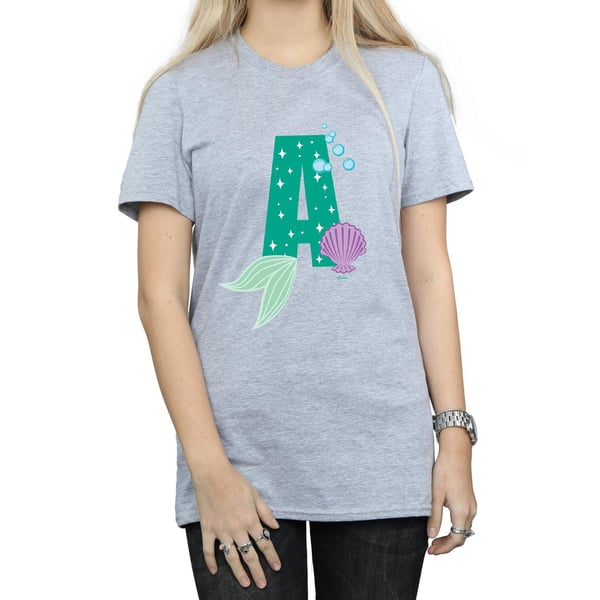 Disney Dam/Dam Alfabet A Är För Ariel Bomulls Boyfriend T-Shirt
