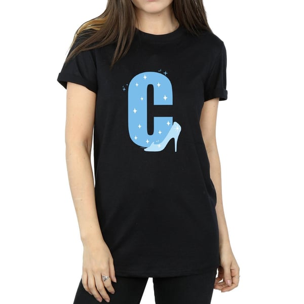 Disney Womens/Ladies Alphabet C Is For Cinderella Cotton Boyfriend T-Shirt