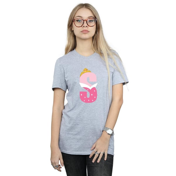 Disney Womens/Ladies Alphabet S Is For Sleeping Beauty Cotton Boyfriend T-Shirt