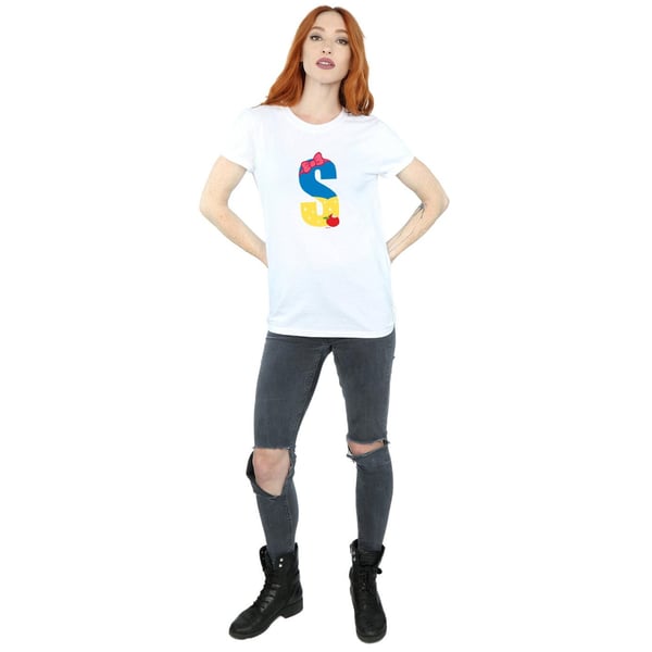 Disney Womens/Ladies Alphabet S Is For Snow White Cotton Boyfriend T-Shirt