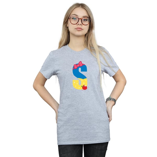 Disney Womens/Ladies Alphabet S Is For Snow White Cotton Boyfriend T-Shirt