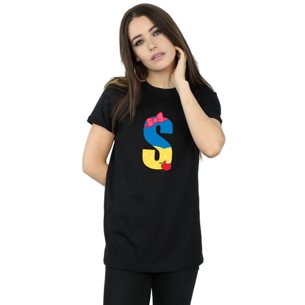 Disney Womens/Ladies Alphabet S Is For Snow White Cotton Boyfriend T-Shirt