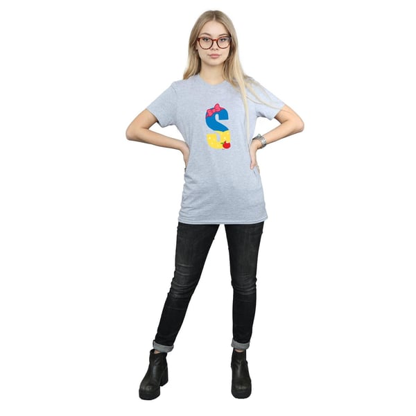 Disney Womens/Ladies Alphabet S Is For Snow White Cotton Boyfriend T-Shirt
