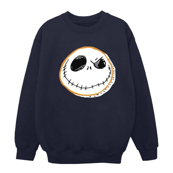 Disney Mens The Nightmare Before Christmas Jack Face Sweatshirt