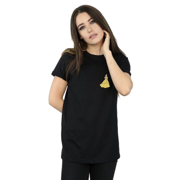 Disney Princess Womens/Ladies Belle Chest Cotton Boyfriend T-Shirt