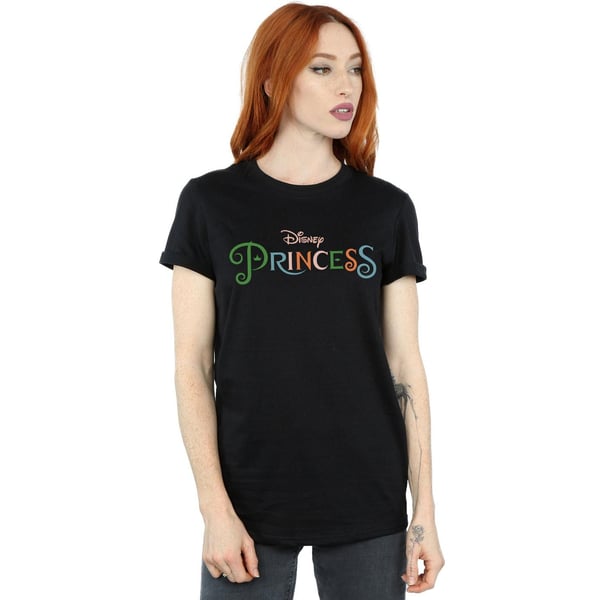 Disney Princess Womens/Ladies Colour Logo Cotton Boyfriend T-Shirt