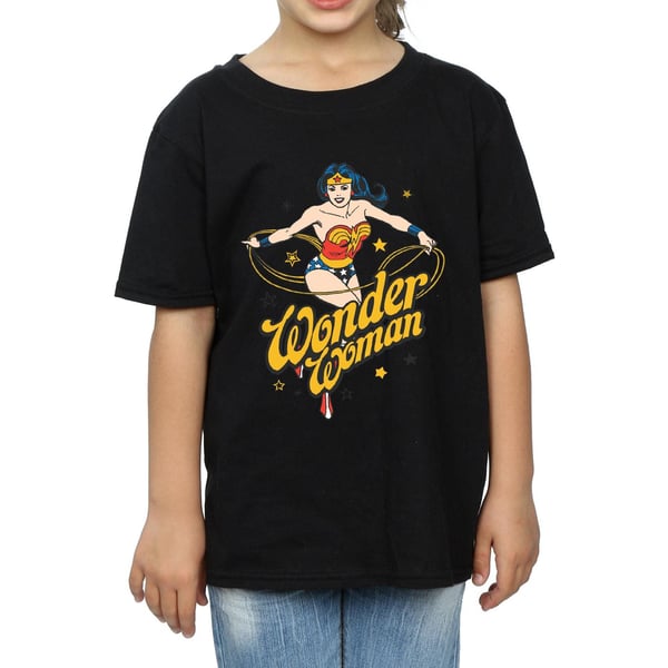 DC Comics Girls Wonder Woman Stars Cotton T-Shirt