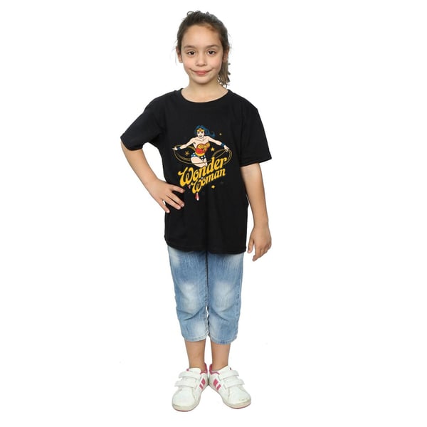 DC Comics Girls Wonder Woman Stars Cotton T-Shirt