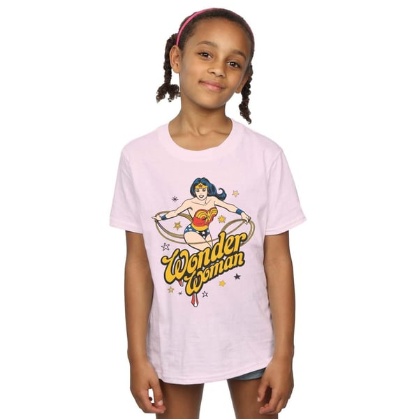DC Comics Girls Wonder Woman Stars Cotton T-Shirt