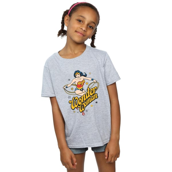 DC Comics Girls Wonder Woman Stars Cotton T-Shirt