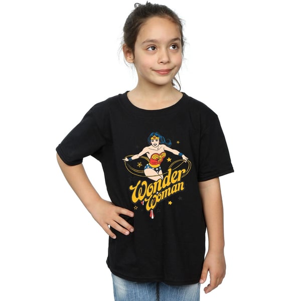 DC Comics Girls Wonder Woman Stars Cotton T-Shirt