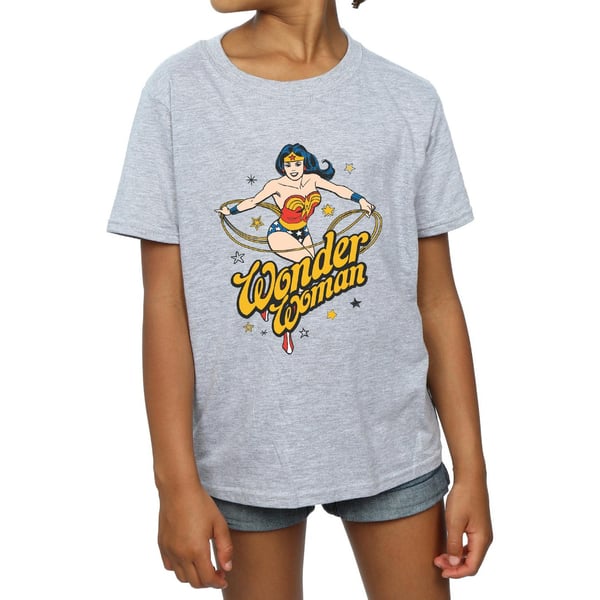 DC Comics Girls Wonder Woman Stars Cotton T-Shirt