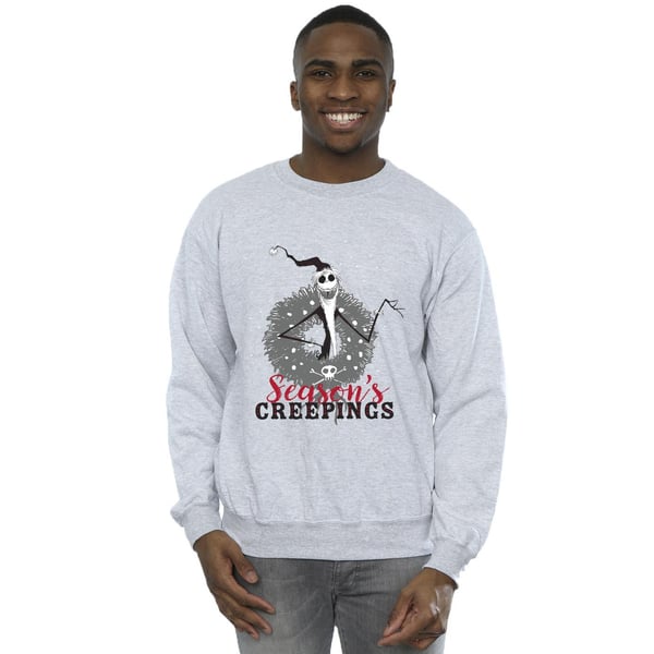 Disney Mens The Nightmare Before Christmas Seasons Creepings Wreath Sweatshirt