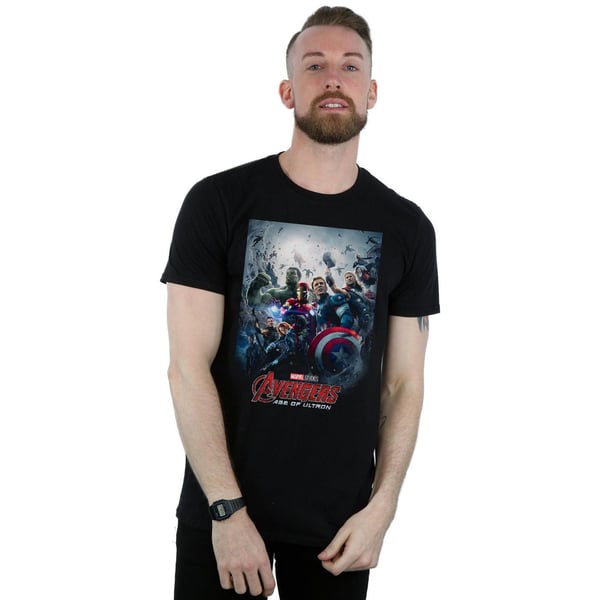 Marvel Studios Mens Avengers Age Of Ultron Poster T-Shirt