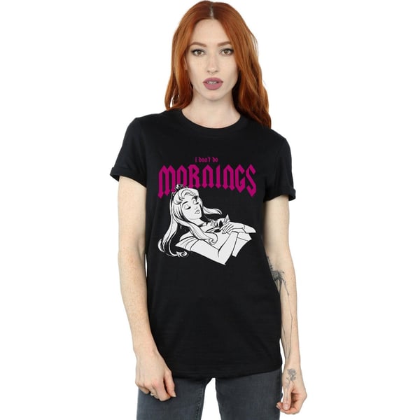 Disney Womens/Ladies Sleeping Beauty Don´t Do Mornings Cotton Boyfriend T-Shirt
