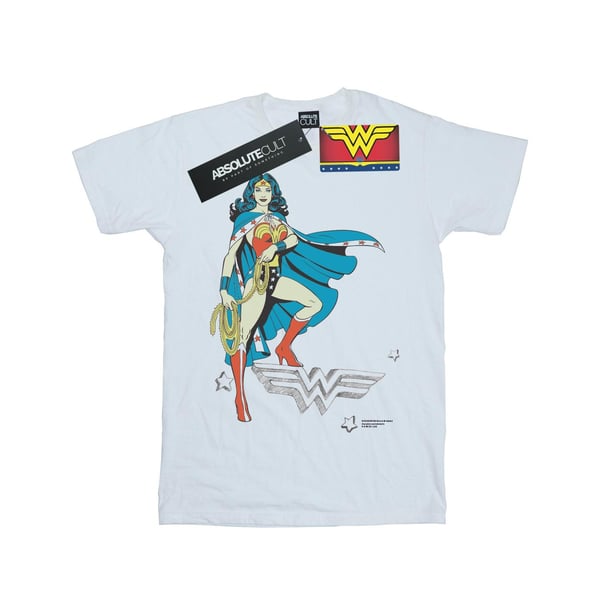 DC Comics Girls Wonder Woman Standing Logo Cotton T-Shirt