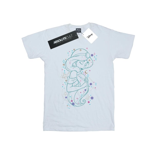 Disney Womens/Ladies Aladdin Princess Jasmine Written In The Stars Cotton Boyfriend T-Shirt