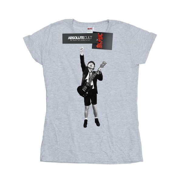 AC/DC Womens/Ladies Angus Young Cut Out Cotton T-Shirt