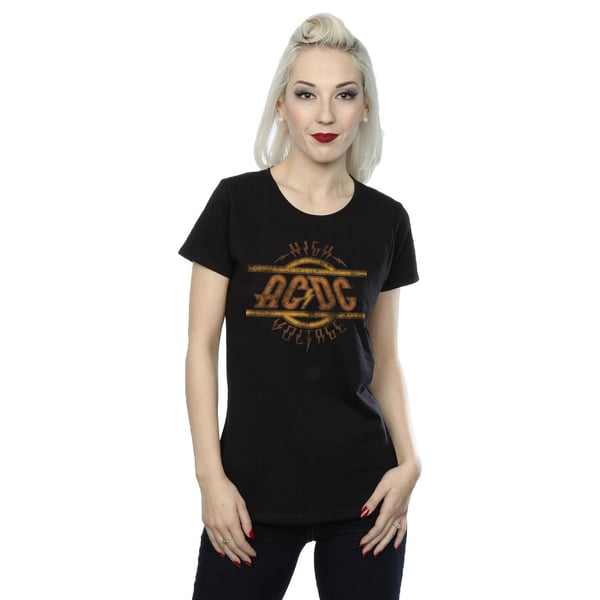 AC/DC Womens/Ladies High Voltage Cotton T-Shirt