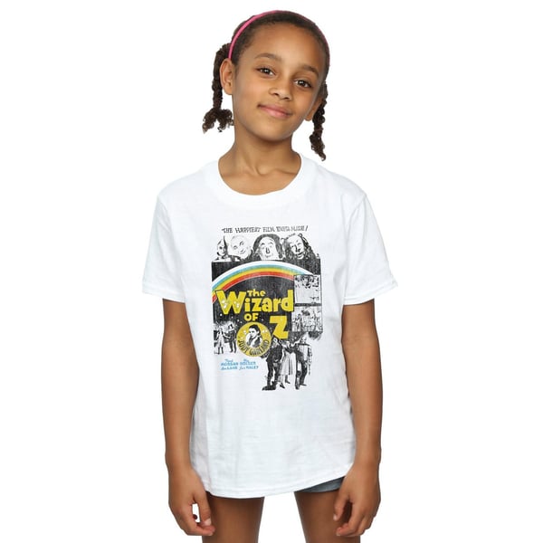 The Wizard Of Oz Girls Distressed Movie Poster Cotton T-Shirt