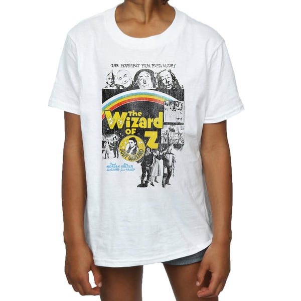 The Wizard Of Oz Girls Distressed Movie Poster Cotton T-Shirt