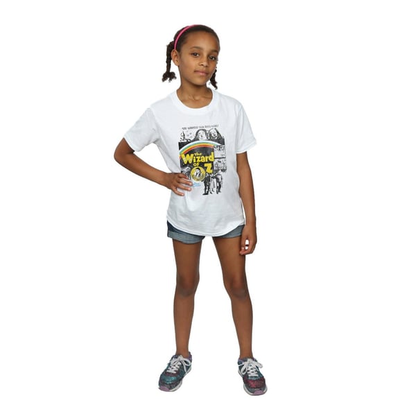 The Wizard Of Oz Girls Distressed Movie Poster Cotton T-Shirt