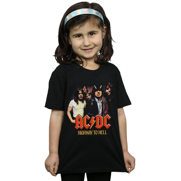 ACDC Girls Highway To Hell Group Cotton T-Shirt