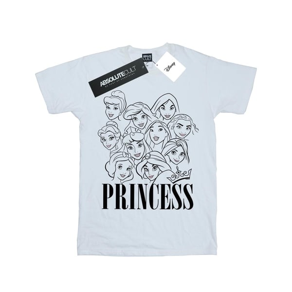 Disney Dam/Dam Princess Multi Faces T-shirt i bomull med boyfriend-passform
