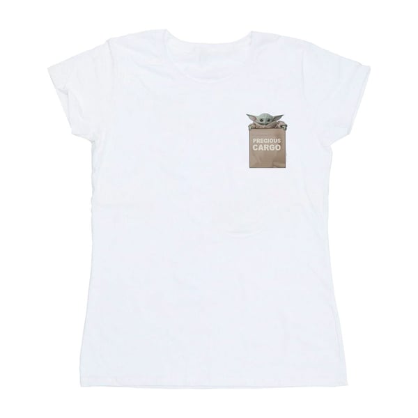 Star Wars Womens/Ladies The Mandalorian Precious Cargo Faux Pocket Cotton T-Shirt